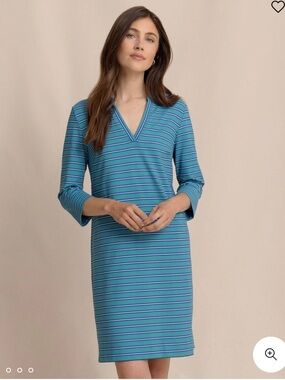 Southern Tide Sorice Shade Striped V-Neck Alicia dress- large